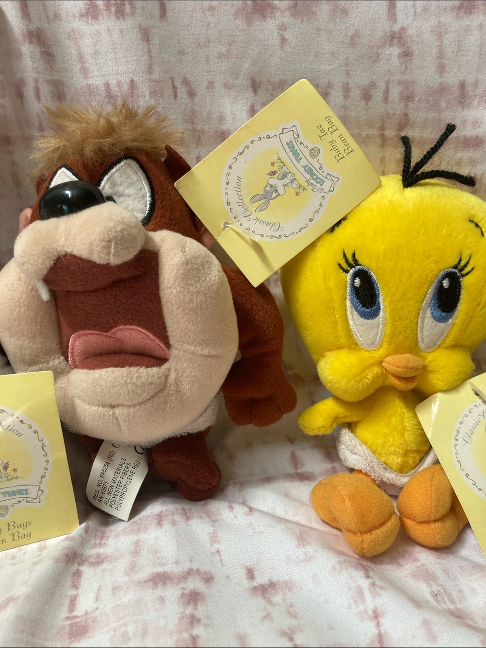 LOONEY TUNES Baby 6" Plush Bean Bag Bundle of 4 1999 - Picture 3 of 8